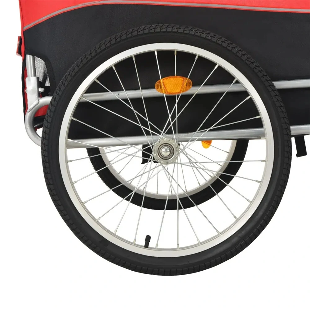 (image for) [EU] Pet Bike Trailer 91765 Dog Carrier for Dogs and Pets with Durable Frame Breathable Protective Net Pet Cart, Easy Assembly, Strong Bearing