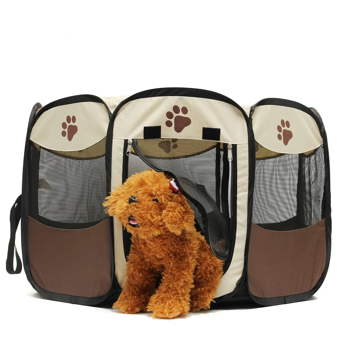 (image for) OxGord 45cm Pet Dog Cat Playpen Tent Portable Exercise Fence Kennel Cage Crate